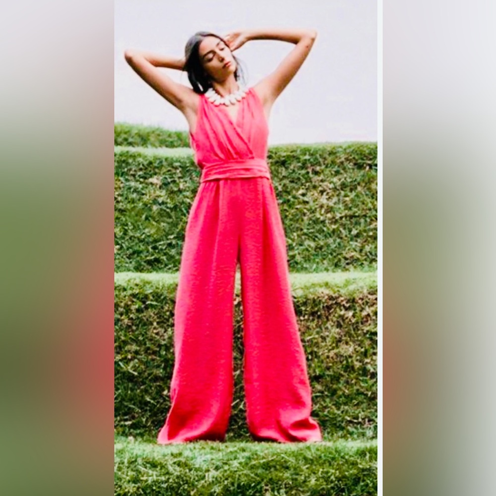 Zara Vibrant Pink Jumpsuit